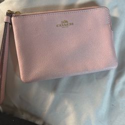 Pink Coach Wristlet