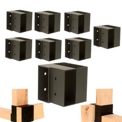 Heavy Duty Workbench Bracket Kit,3-Way Right Angle Corner Braces for 2x4 (Actual 1.5"x3.5") Lumber Work Benches for Garage Workbench, Workshop Bench