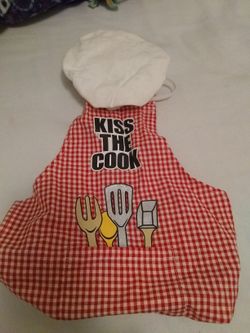 Chef costume for medium Dog