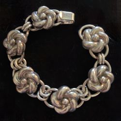 Alphonse LaPaglia Sterling Silver Bracelet - 1950s Vintage Designer
