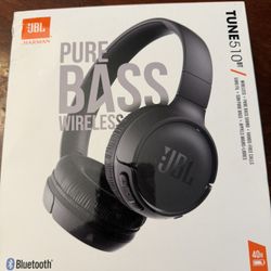 Jbl Pure Bass Wireless 510bt Headphones 