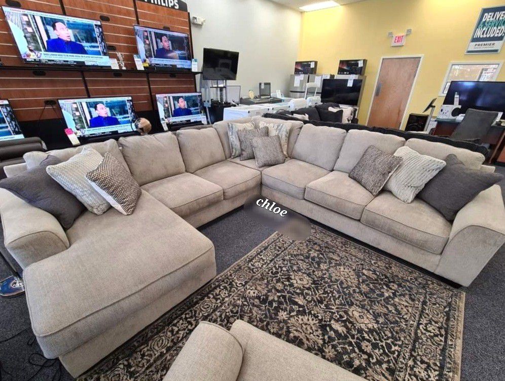 ■ASK DISCOUNT COUPON🎍 sofa Couch Loveseat Living room set sleeper recliner daybed futon ■ardsleyy Pewter Raf Or Laf Large Sectional 