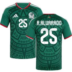Men Adidas Mexico Roberto Alvarado #25 FIFA Soccer World Cup 2026