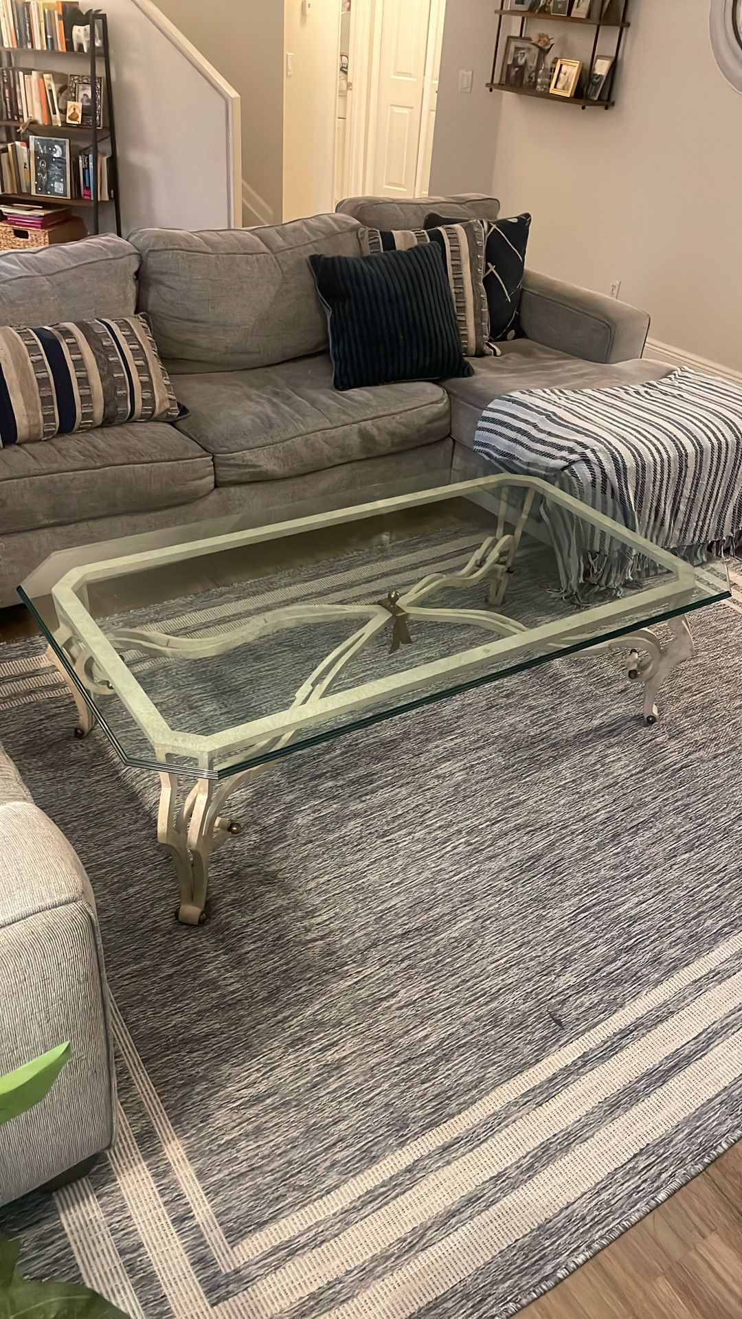Gorgeous Solid Glass Top Coffee Table