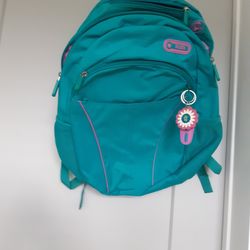 BASICALLY NEW, TOTTO TEAL BOOK BAG, EXCELLENT QUALITY 
