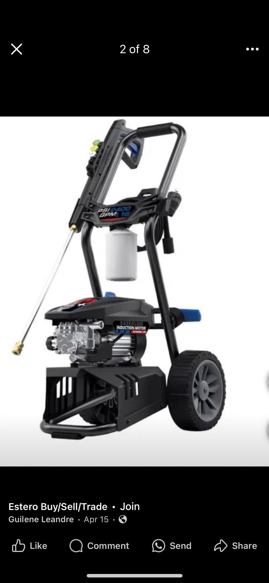 New Inbox Blue cean 2400 PSI electric Pressure Washer