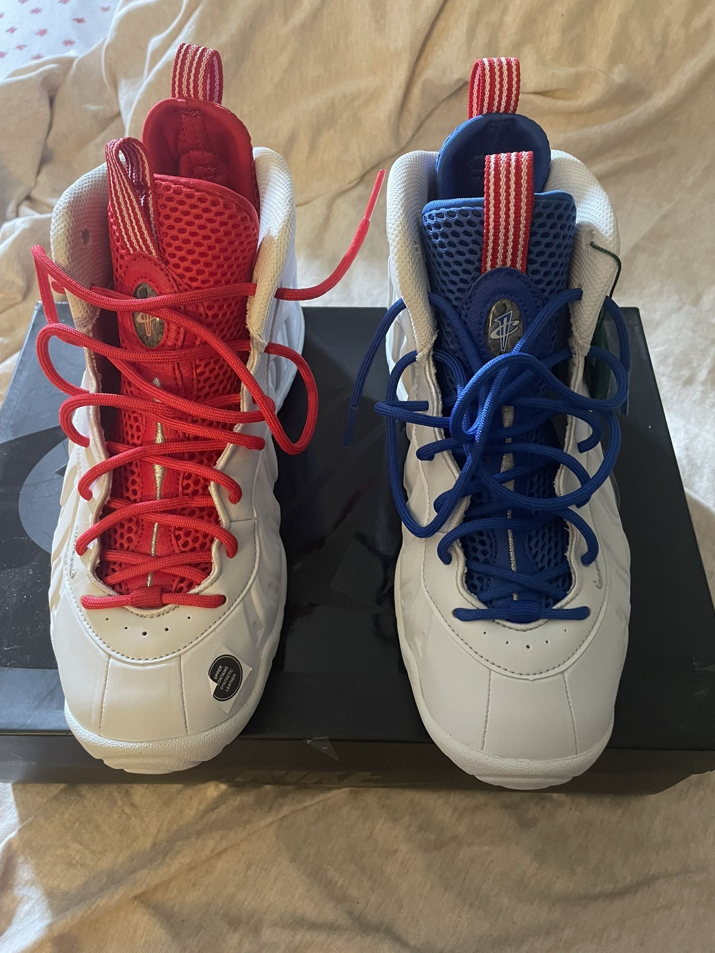 Nike Little Posite One (GS) Red, White, & Blue