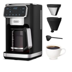 Gevi 12-Cup Programmable Drip Coffee Maker, Touch Screen Control, Auto Shut-Off, Iced Coffee Function, Anti-Drip System(Open Box)