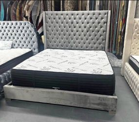 New King Size Bed With Promo Mattress And Boxspring Including Free Delivery Pay On Delivery