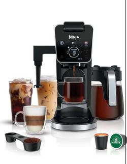 Ninja Specialty Drip Coffee Maker | DualBrew™ Pro Specialty Coffee Machine w/ Frother, Paper Filter | Brew with Pods & Grounds, K Cups Compatible | 4 