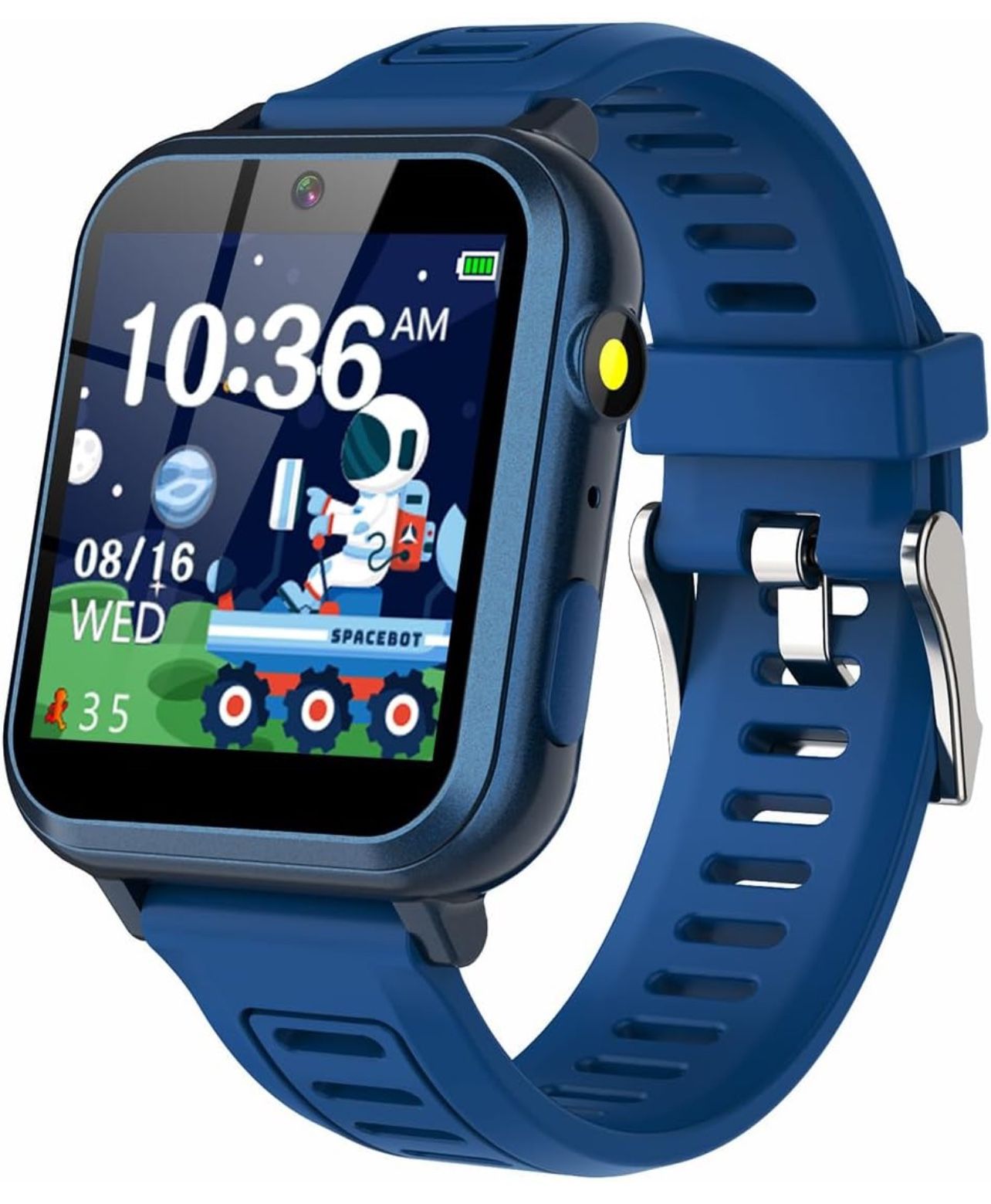 Smart Watch for Kids with 24 Puzzle Games HD Touch Screen Camera Music Player Pedometer Alarm Clock Calculator Flashlight 12/24 hr Gifts for 4-12 Year