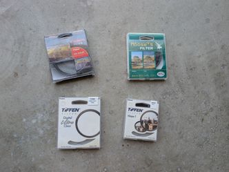Camera Lens Filter Set (4) - Tiffen, Canon, Moose's