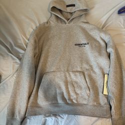 dark oat essentials hoodie size M