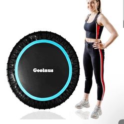 40" Mini Trampoline for Adults, Easy Assembled Within 1Min, Indoor Small Rebounder Exercise Trampoline 