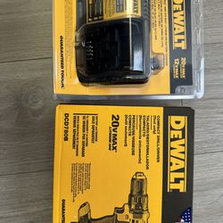 DEWALT DRILL AND CHARGER 