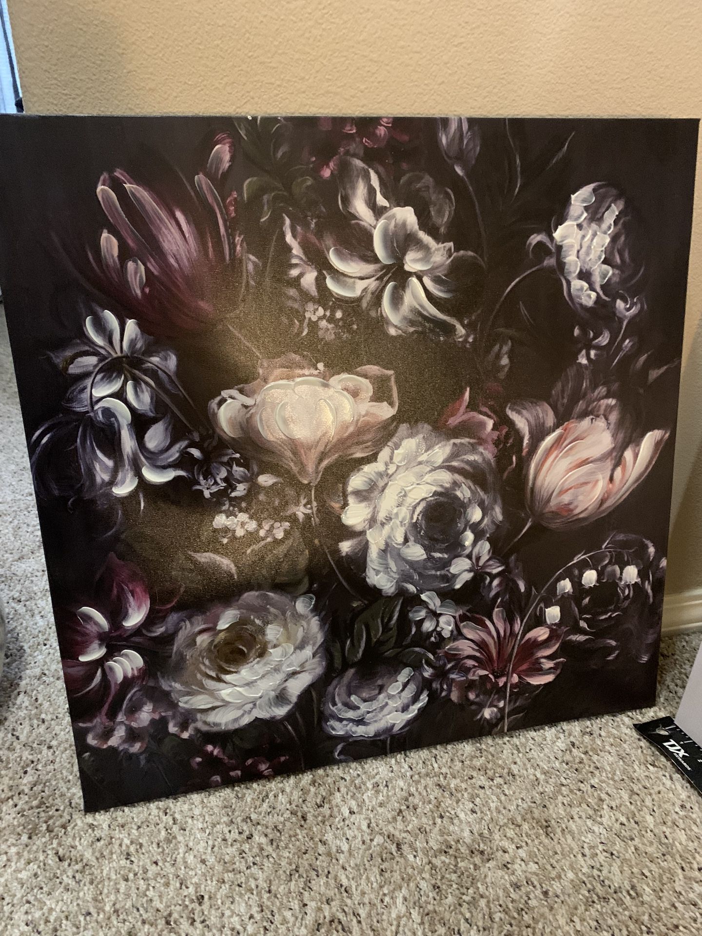 Acrylic Floral Wall Art Pair 24x24