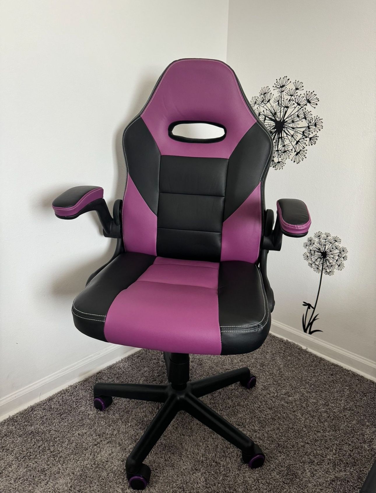 Purple and Black Office Chair