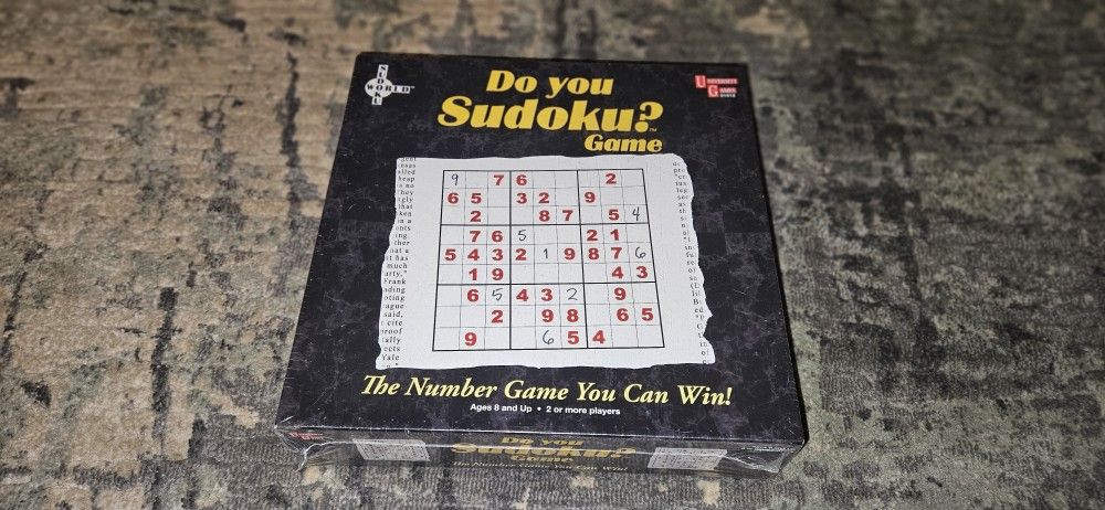 Do You Sudoku? Game (2005) by University Games. Brand New & Factory Sealed!!