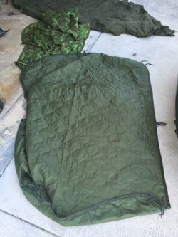 Sleeping bag liner.