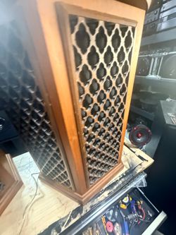 Vintage 1972  Realistic Optimus-6 Speakers – Early Japanese-Made Pair – Excellent Sound