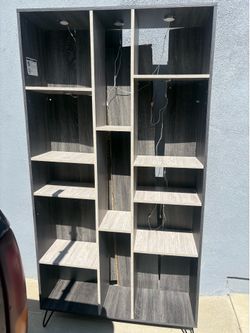Tall wall shelves