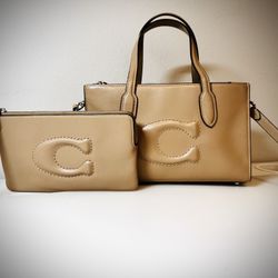 Coach Tote Bag + Wristlet 