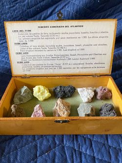 Tenerife Teide Volcano Lava Stone Collection Set
