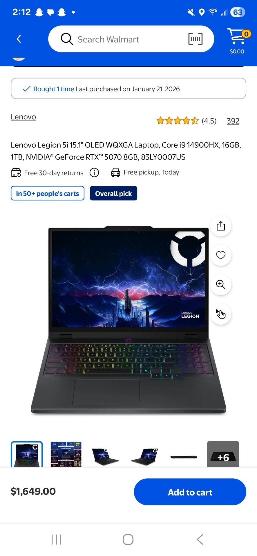 Lenovo Legion i5 RTX 5070 1TB