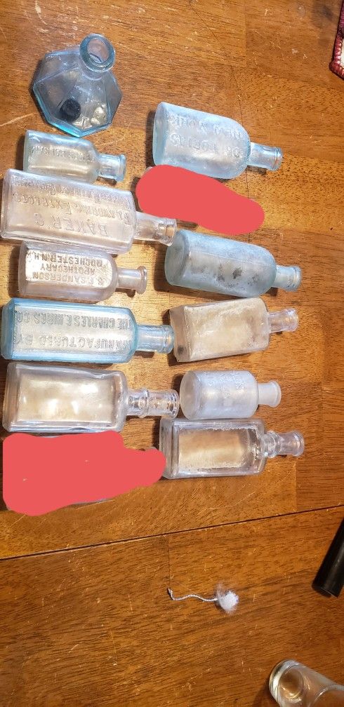 Antique Glass Bottle Collection 