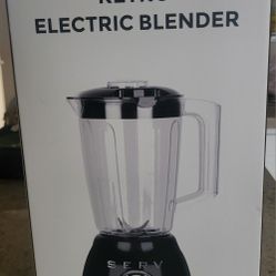 Servappetit Black 50s Retro Style Electric Countertop Blender 3-Speed SERV