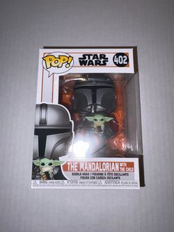 Funko Pop! Star Wars: The Mandalorian - Mandalorian Flying with The Child (#402)