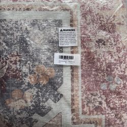 Area Rug 9x1 Ice Bricked Red Color 