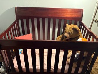 Cherry Wood Baby Crib