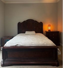 Dark Wood Queen Bed Frame
