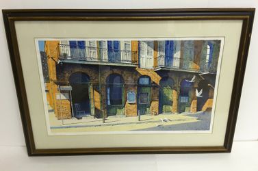 ROBERT WILLIAM ADDISON PRINT "BOURBON STREET REVISITED" 1972