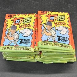 1992 Topps Kids Baseball MLB 27 Wax Packs New Sealed