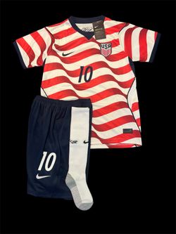 Kids USA Pulisic #10 National Team Soccer Jersey Kit – World Cup 2026