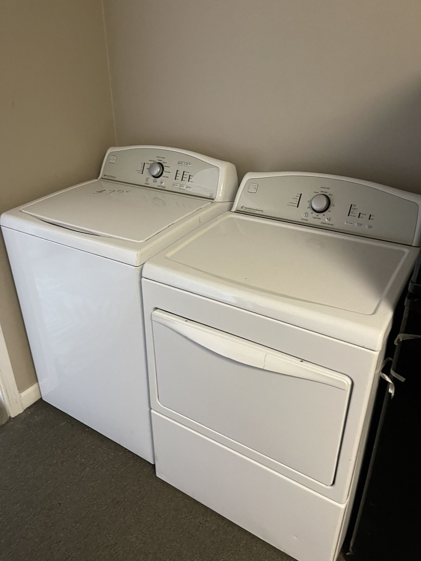 Kenmore high capacity washer and dryer