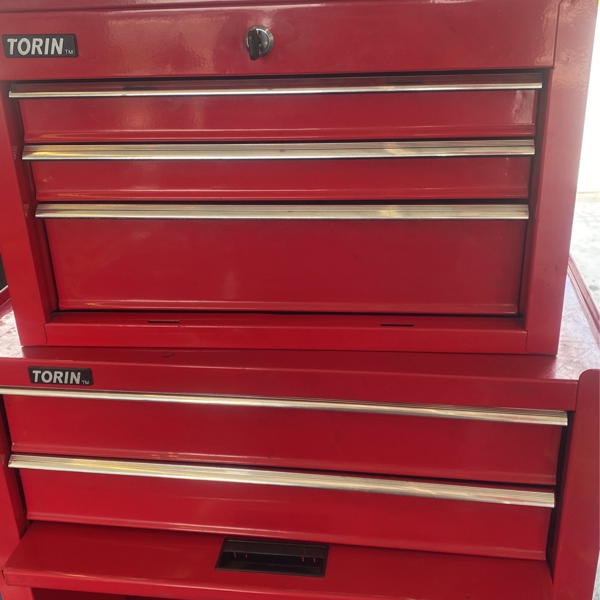 Tool Box Only Top Locks And It Has One Key