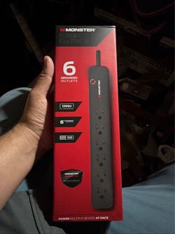 Monster Power Strip Surge Protector - Heavy Duty Protection (1200J)