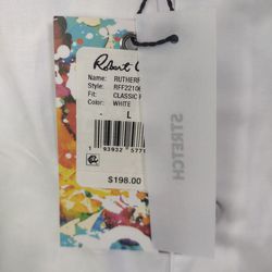 Brand new men's large Robert Graham long sleeve, made of soft material, with tags still on and never worn.