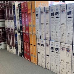 55-85 Tv $198-798 Smart 4k HDTV  $55 Down On Finacing 6 MonTh Warranty. 