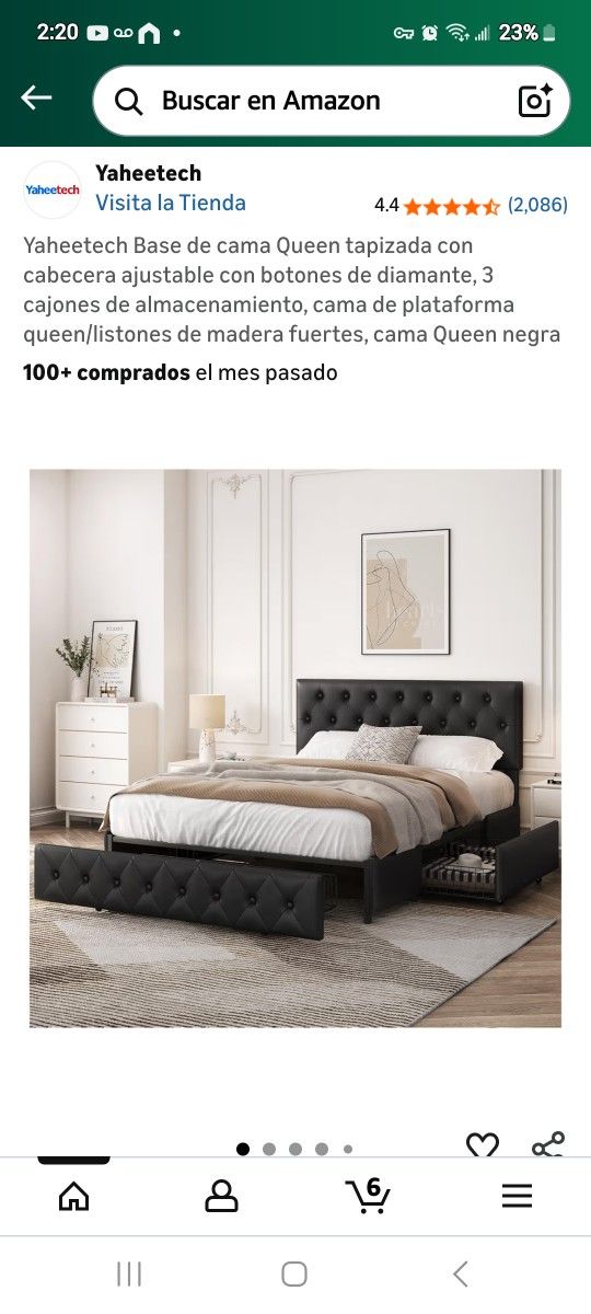 Yaheetech Queen Bed Frame
