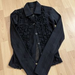 Transparent Button Up Women’s Size M