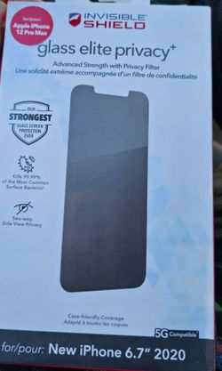 Invisible Shield Glass Elite Privacy+ Screen Protector iPhone 6.7" 2020