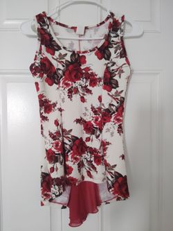 Dressy roses blouse