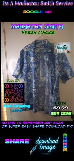Tropical Print Short Sleeve Button-Up Shirt