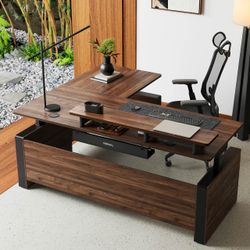 Vernal L-shaped Executive Standing Desk