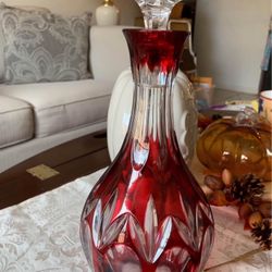 German Cut Crystal Decanter 