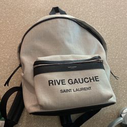 Saint Laurent Rive Gauche White City Bag 